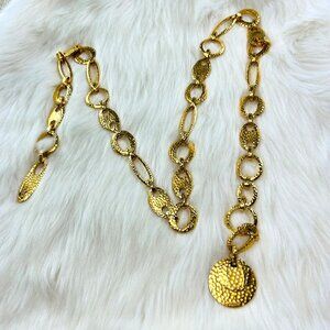 St. John Adjustable Women's CHAIN BELT Gold Tone